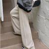 Вязаные широкие брюки для женщин осенью и зимой эластичные повседневные шерстяные бабушкины брюки свободные и тонкие брюки длиной до пола