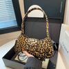 Модные женские сумки через плечо с леопардовым принтом, модные женские сумки через плечо с бантом, новая модная сумка через подмышку