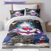 Ultraman Tiga themed printed children's quilt set (1*Duvet Cover + 2*Pillowcase, Without Core),Bedding for the bedroom