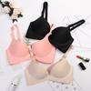 Женский бесшовный бюстгальтер больших размеров с чашкой AB, бюстгальтер пуш-ап с глубоким V-образным вырезом, сексуальное нижнее белье, мягкое нижнее белье