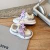 Fashion Children's Sneakers Baby Girls Fashion Lace-Up Bow Sport Shoes Soft Sole Anti-slip Kids Casual Shoes Toddler Girls Party Shoes