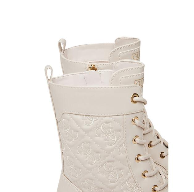 Guess Ecru FLTYAN ELE10 Ankle Boots