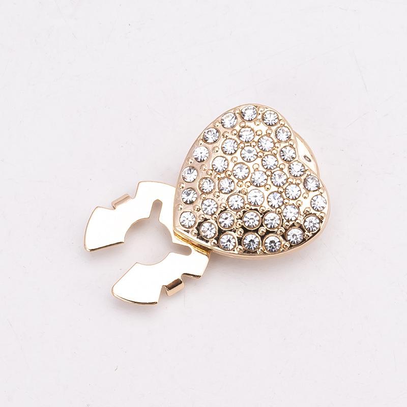 Декоративные запонки и пуговицы для воротника с цветными стразами