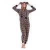 Keanu Womens/Ladies Leopard Print Fleece Jumpsuit