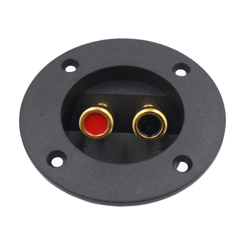 Square Pillar Speaker Cable Hole 48-75) Box Circle 2 Copper (install Wire Junction Acoustic Terminal Binding Post Support Amt