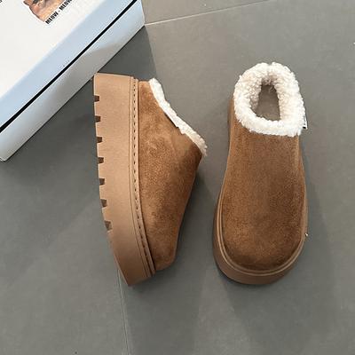 Ретро Мори литературный и художественный стиль толстоподошвенные сумка-голова полушлепанцы женские 2025 осень и зима новая верхняя одежда хлопковые тапочки Мао Мао