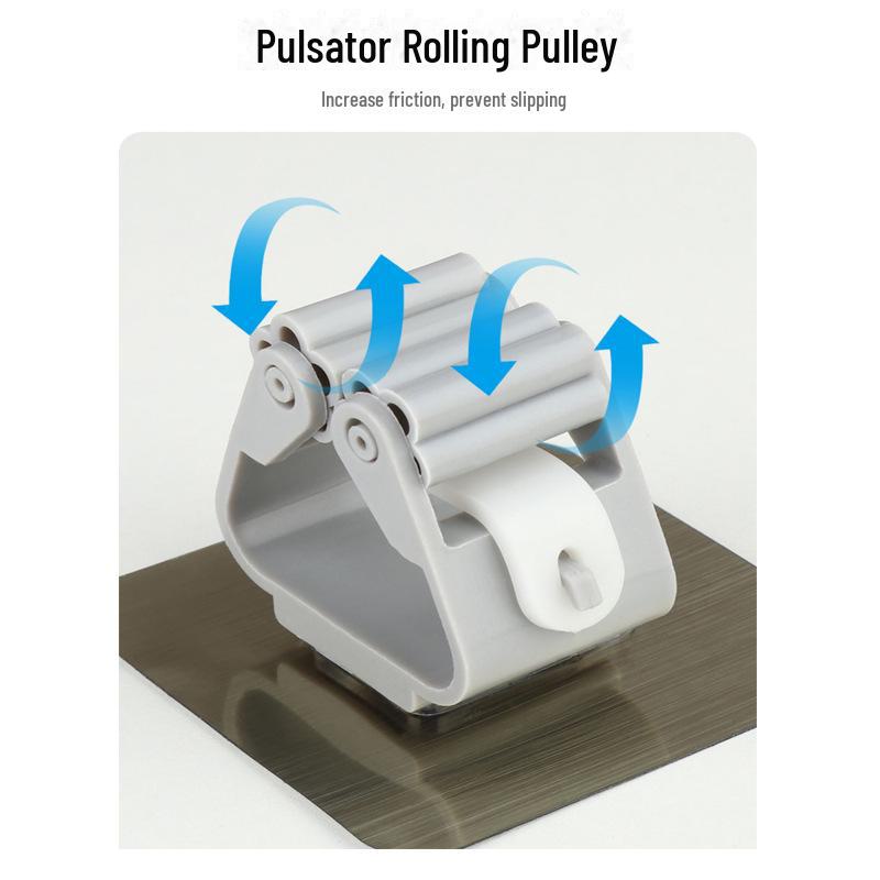 Водонепроницаемый настенный держатель для швабры и щетки, не оставляющий следов