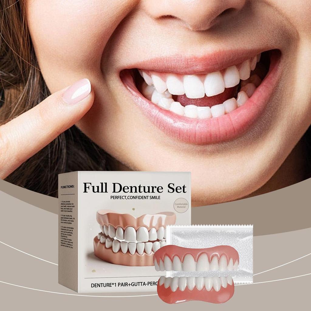 Professional Dentures For Women And Men User Friendly Natural Safe False Teeth Easy And Convenient Denture Modification Kit