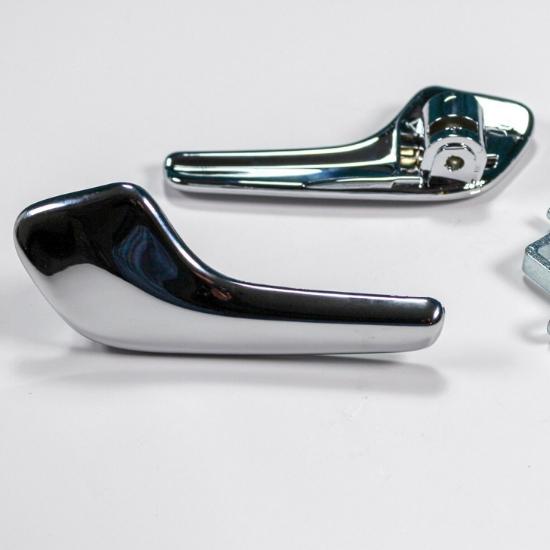 Ручка открытия передней двери хромированная левая и правая для Opel Vauxhall Corsa D 2006-2014 Oem 13297814 13297813