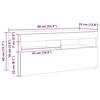 VidaXL Meuble TV avec lumières LED Chêne fumé 90x35x40 cm, meuble TV avec lumière LED, support tv, armoire média, meuble TV 815675