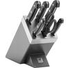 Набор ножей Zwilling BSF Gourmet с самозатачивающимся блоком, 7 предметов, серые (36133-410-0)