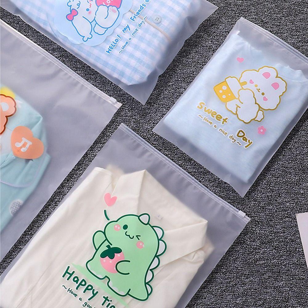 ПЭ Сумка для хранения одежды Мультяшный чехол на молнии для одежды Портативный органайзер для косметики Дом&Путешествия