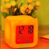 Многофункциональный светодиодный ночник с 7 изменяющимися цветами, цифровой будильник-лампа для пробуждения, прикроватный, для спальни, детский, праздничный