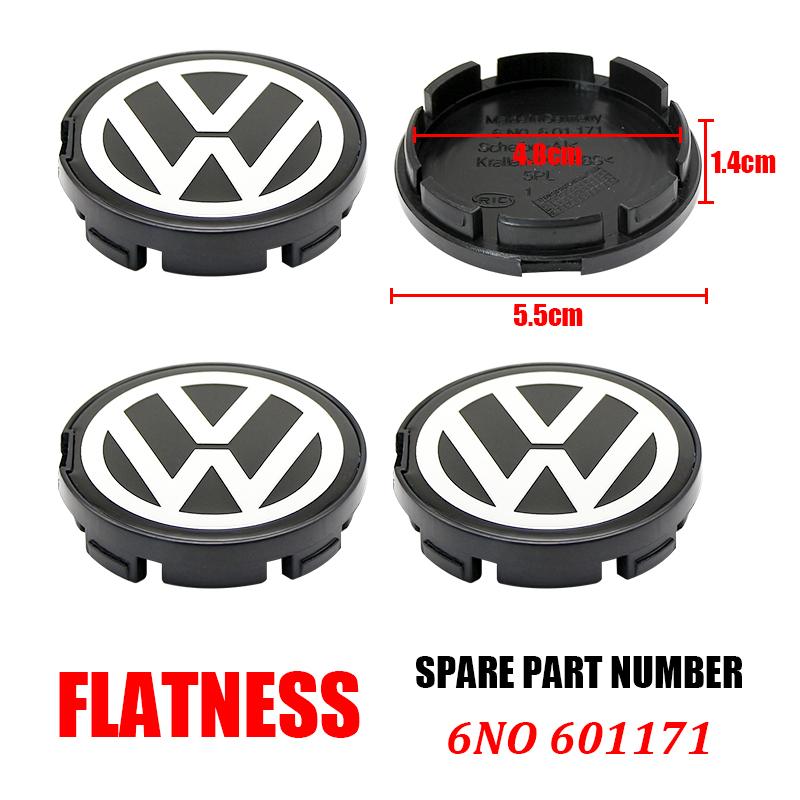 hijk1 4pcs VW Wheel Center Hub Caps 56mm 65mm 70mm Wheel Cover For Touran Golf 4 5 6 7 Polo Passat B5 B6 B7 CC 3D Premium Plus Pro Kit