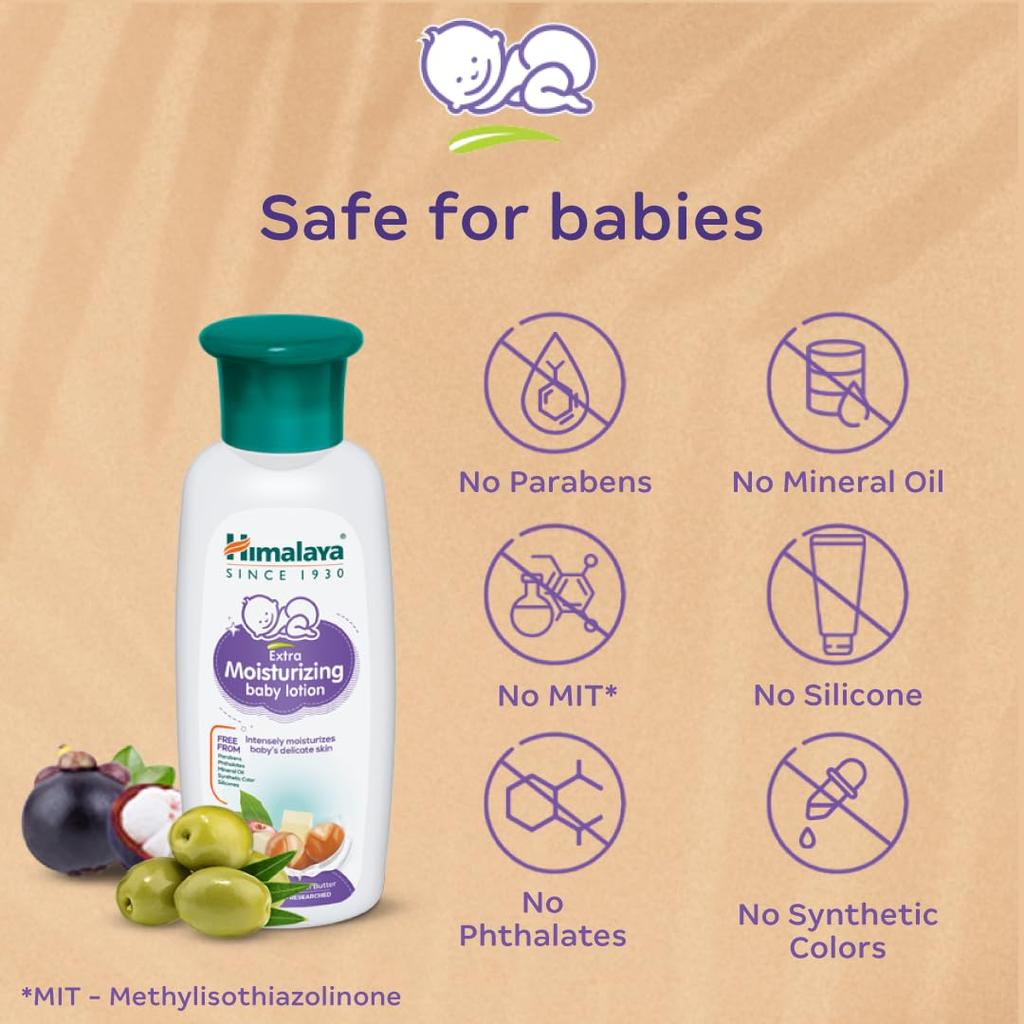 Himalaya Extra Moisturizing Baby Lotion 400ml Pack of 1 | Soft Gentle Hydrating Skin Care