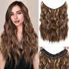 Синтетические 5 клипс в волосах длинные волнистые вьющиеся парики для наращивания натуральные густые волосы для женщин