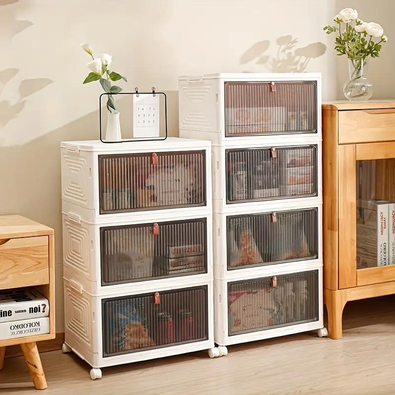 Увеличьте пространство для хранения обуви с помощью этого складного шкафа для обуви, состоящего из 1–2 предметов — прозрачного, пыленепроницаемого и большой вместимости!