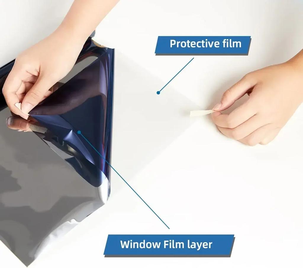 1Roll 50x3m Black Car Window Tint Film Glass Sticker VLT 5%-50% Sun Shade Window Tinting Solar UV Protection Foils Sticker Films