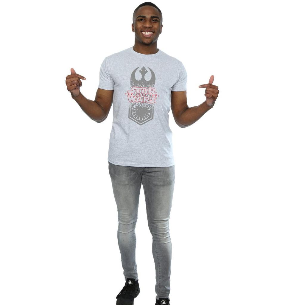 Star Wars Mens The Last Jedi Symbol Crash T-Shirt