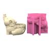 Silicone Mold for Succulent Planter Create Unique Flower Pots Plant Holder 3D Elephant Candle Holder Plaster Mould