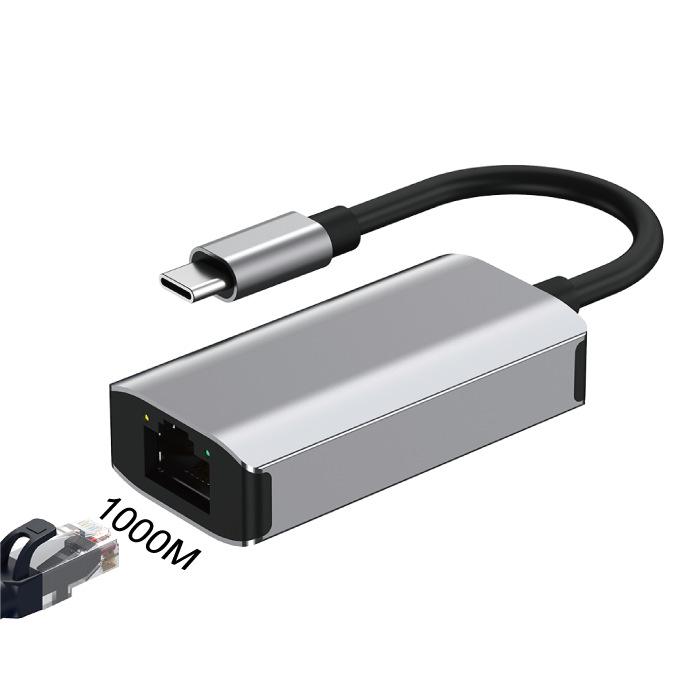 Адаптер для ноутбука Gigabit Ethernet Port USB-C to RJ45 без драйверов