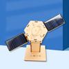 DIY Solar Artificial Satellite Model Kit Educational Handmade Wooden Puzzle Moon Rover Sundial Model Kids Science Exploration Projects STEM Toy