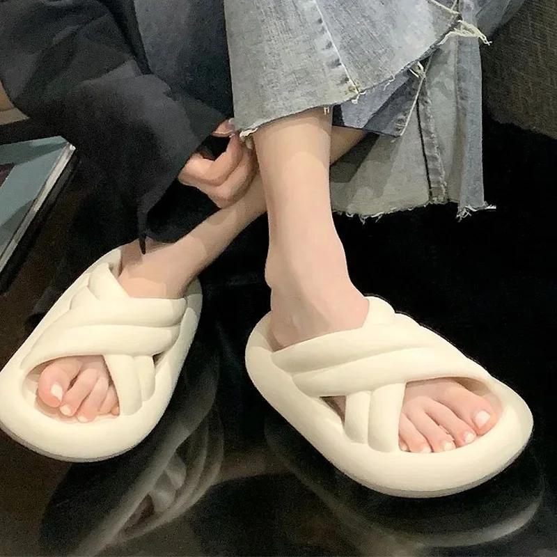 Модные мужские мягкие повседневные тапочки, сандалии из ЭВА с очень толстой подошвой, модные шлепанцы, женская летняя обувь для отдыха на природе, сандалии Hombre