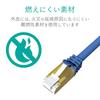 ELECOM LAN Cable CAT7 3m Unbreakable Connector Standard Blue Metallic LD-TWST/BM30