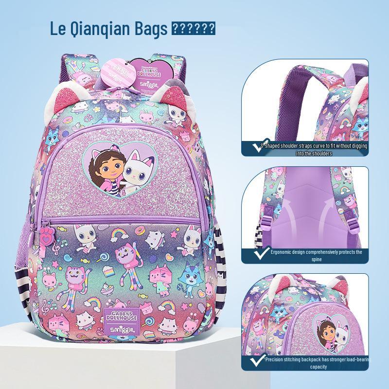 2025 Smiggle Суперлегкий австралийский рюкзак для девочек, 3-6 классы