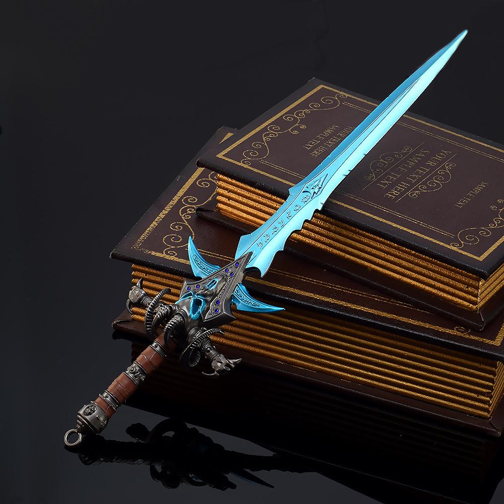 Металлическая Ледяная Скорбь Катана Меч Короля-Лича Лезвие Аниме Мир Warcraft Нож Ниндзя Реальный Размер Японская Катана Самурайский Сабля Игрушка