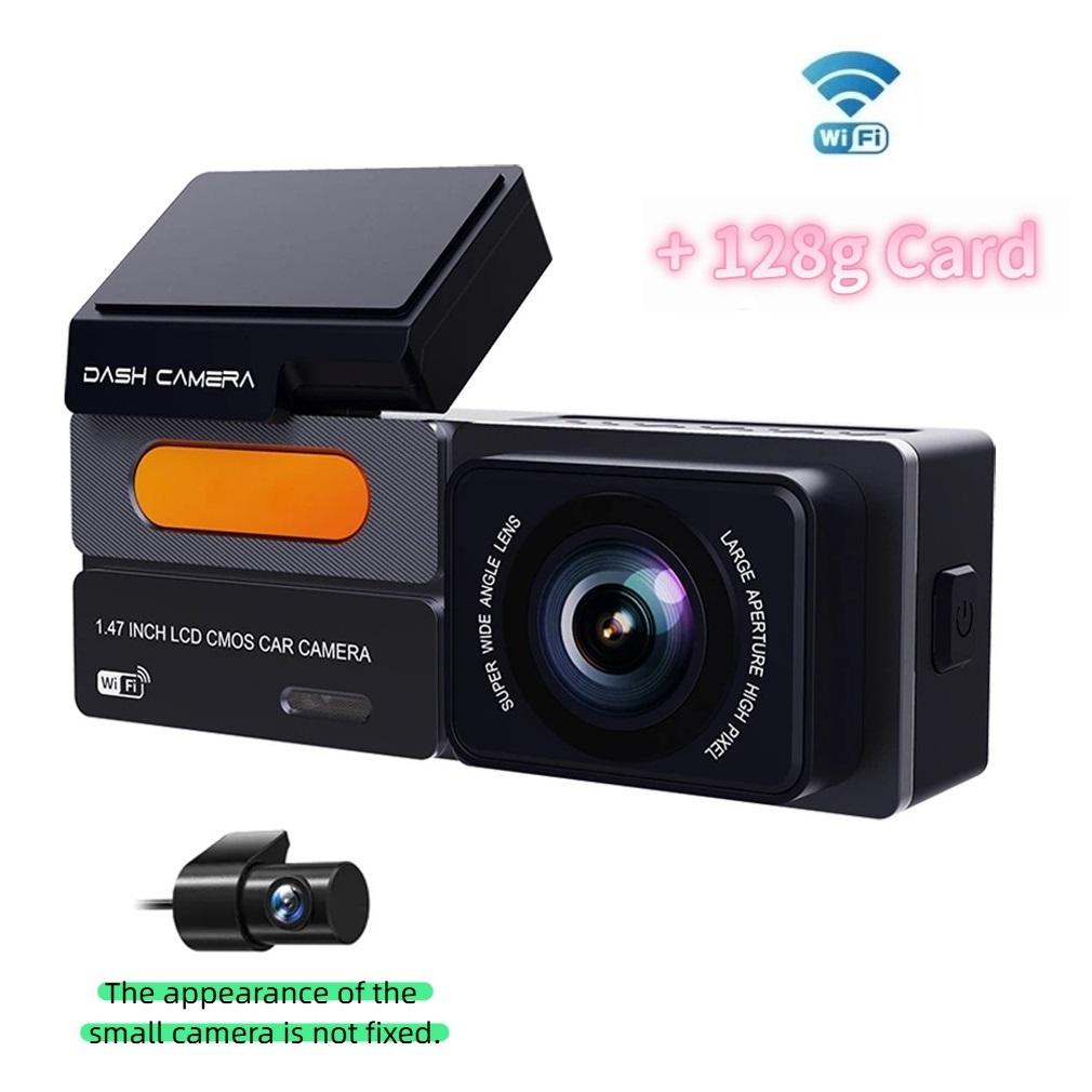 2K Car DVR Dual Lens Dash Cam For Cars, Dual Cameras Front 1440P and Rear 1080P With 1.47 Inch