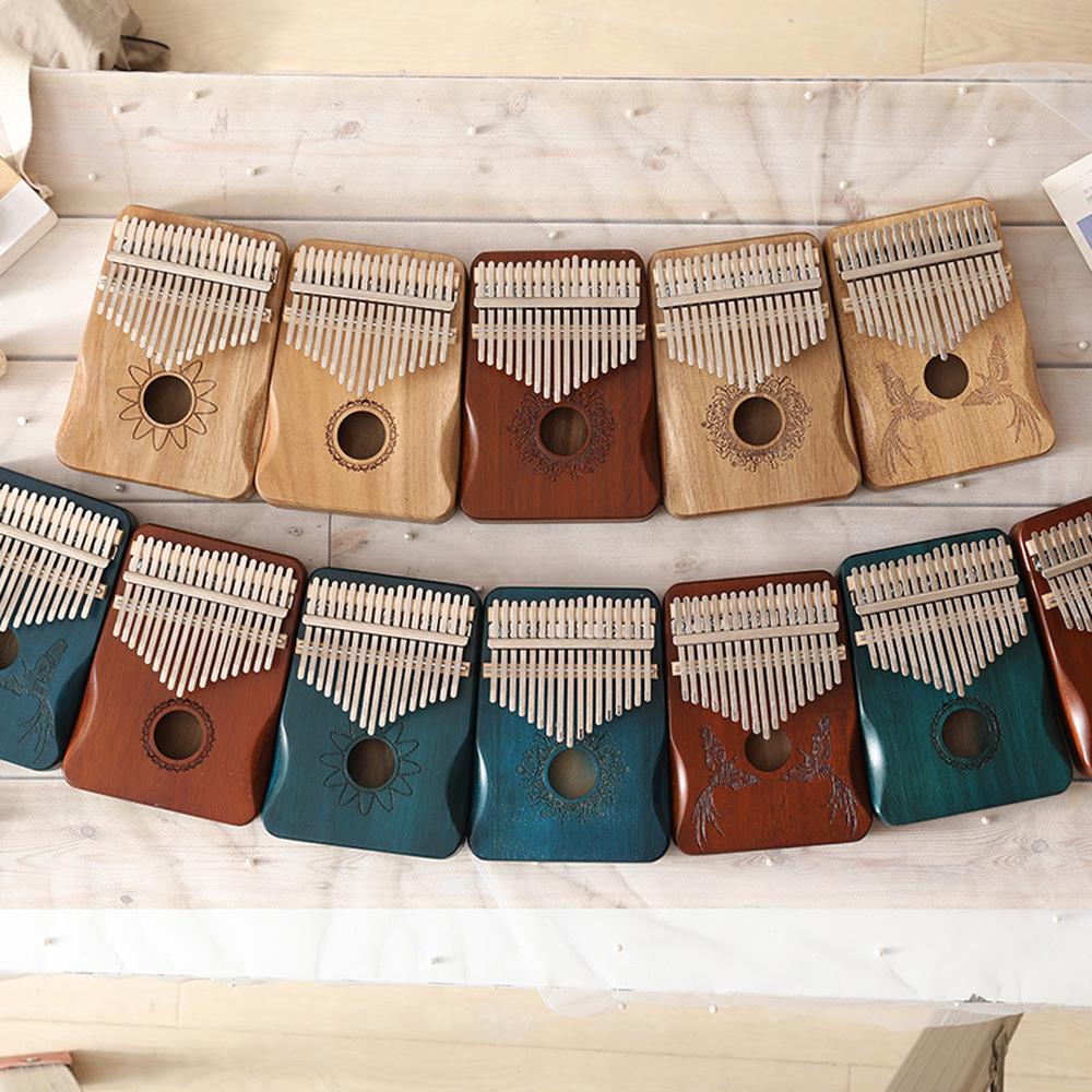 17 Keys Kalimba African Thumb Finger Piano Wood Kalimba Portable Musical Instrument