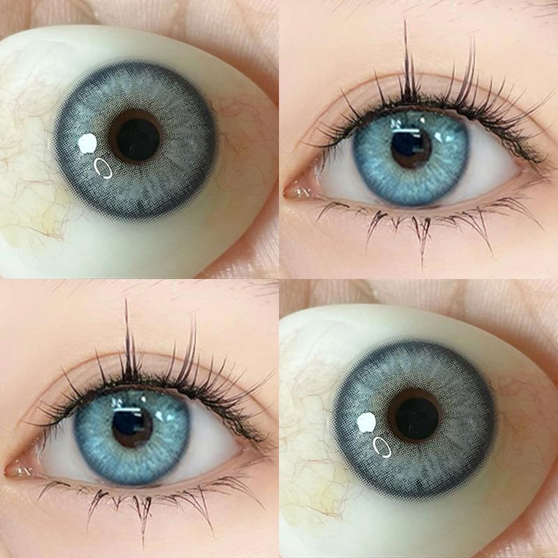Mill Creek Color Contact Len Blue Green 14.2mm Beauty Grade Lens 2pcs Annual Use Of Soft Female Eye Makeup