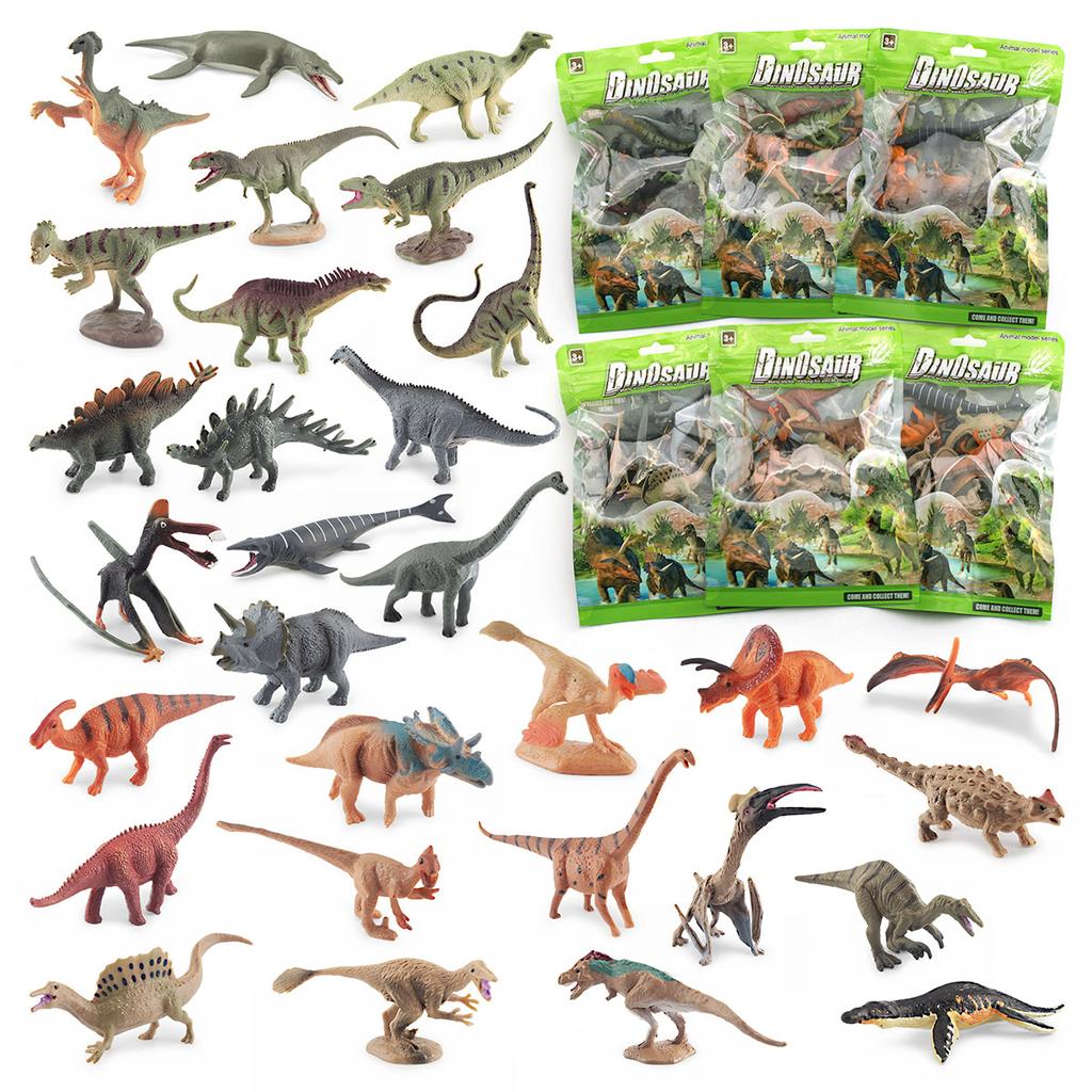 Simulation Jurassic Dinosaur Static Ornament Velociraptor Tyrannosaurus Triceratops Stegosaurus Spinosaurus Model Toy