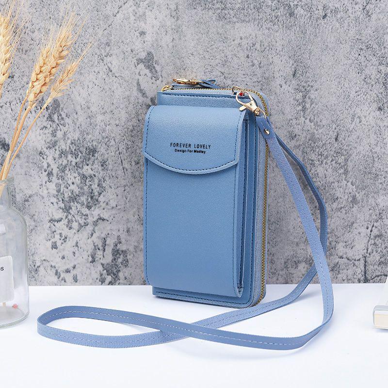 Stylish Women's Mini Shoulder Bag: Versatile Korean Mobile Phone Holder & Wallet with Large Capacity and Multi-Card Slots
