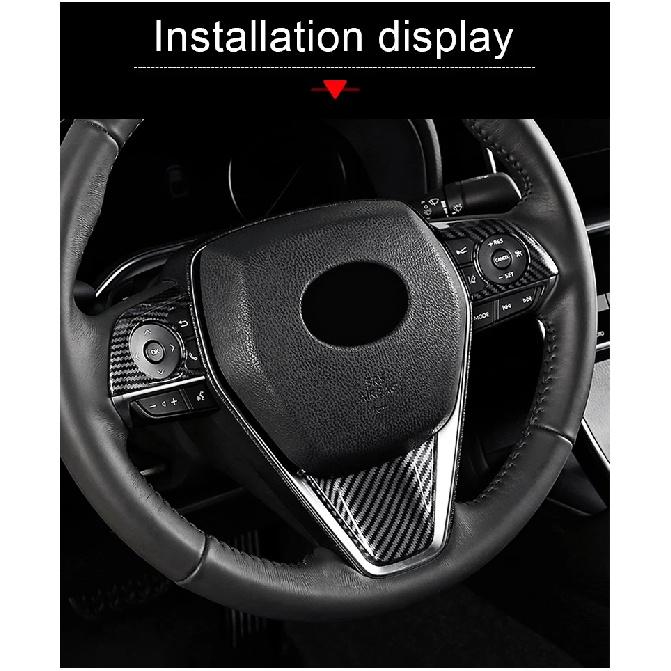For Toyota Camry XV70 70 2018 2019 2020 2021 2022 2023 ABS Car Steering Wheel Button Panel Trim Cover Decorative Sticker