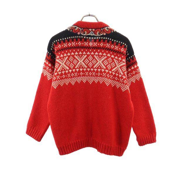 FJORD FASHION 80-е винтажный шерстяной Тироль Кардиган на металлической застежке-крючке, вязаный, с длинным рукавом, Женский, Б/У