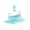 New Foldable 8-Row Hanger with Sliding Arms and Low-Profile Hooks (Speeds Up Drying and Storage!) Blue, Medium, W00159