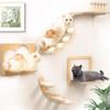 Wall-mounted round cat jumping platform of different sizes, solid wood, beautiful home, suitable for cats to play and jump