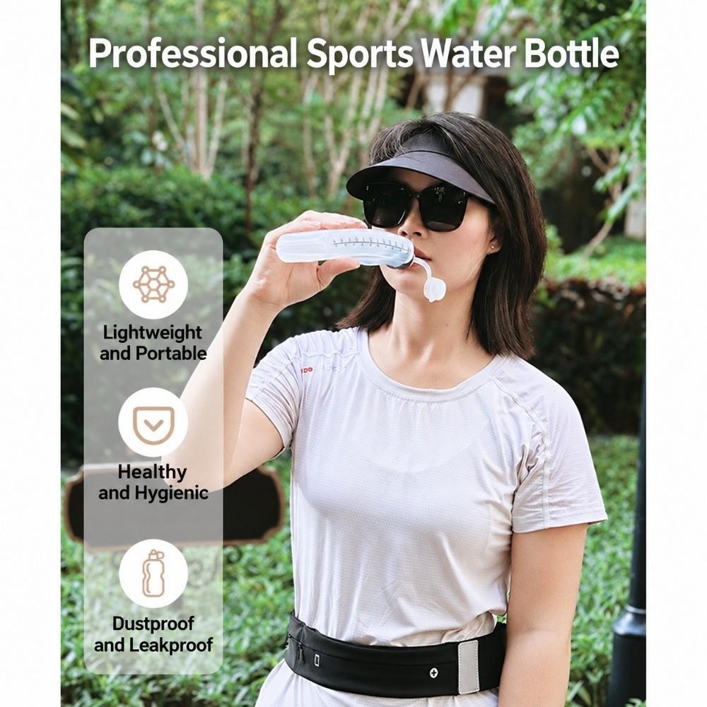 BPA Free Curved Water Flask Portable Squeezing Water Bottle Running Water Bottle Training