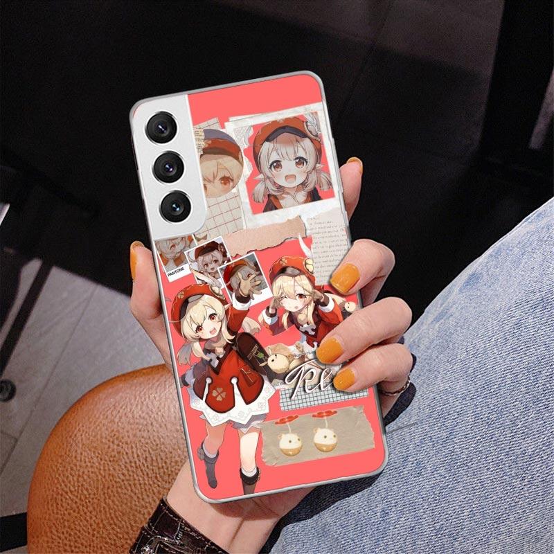 Genshin Impact Klee Phone Case For Samsung Galaxy S24 S25 Edge S26 Ultra S23 S22 S21 Plus S20 FE + Personalized Print Cover Gala