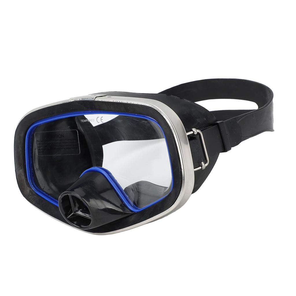 Очки для дайвинга Силиконовые Водонепроницаемые Линзы из Закаленного Стекла Подводные Очки для Снорклинга Плавания Синие