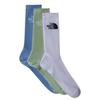 Multi Sport Cush Crew Assorted Logo Size M Men's Socks, 3-Pair Set, Socks, White/Misty Sage/Blue (Size 0OD), (NF0A882H)