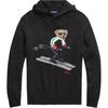 Polo FW23 Hooded Ski Bear Embroidered Long Sleeve Knit Sweater Men Sweater Black MNPOSWE16820055-001