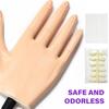 Practice Hand for Acrylic Nails Adjustable False Mannequin Hand with Nails Tips Nail Practice Hand Manicure Supplies