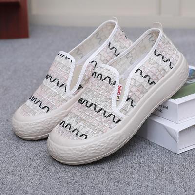 Женские повседневные кроссовки с нескользящей сеткой, дышащая летняя прогулочная обувь, спортивные лоферы, удобные кроссовки на платформе с круглым носком, модельные туфли для женщин