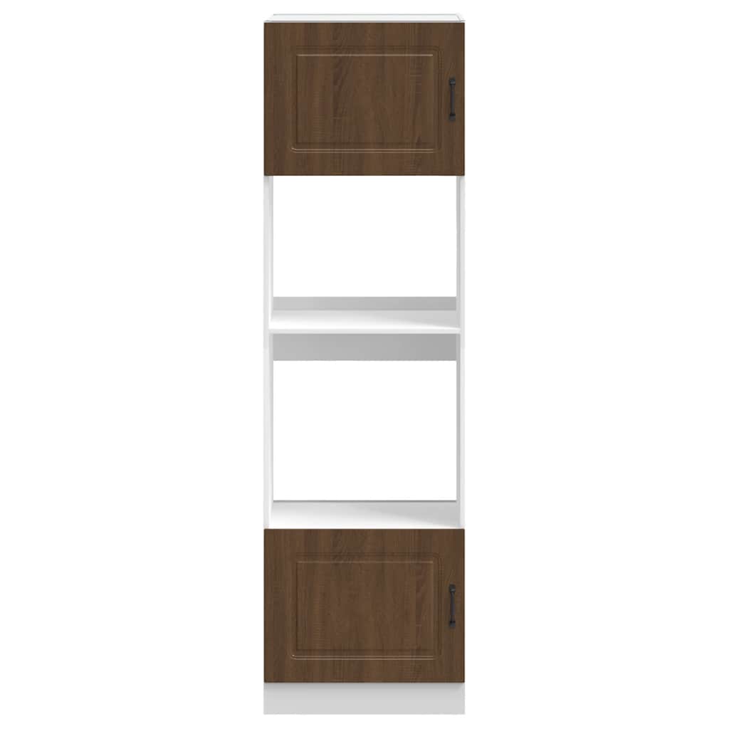 Kalmar Oven Cabinets 2 pcs Brown Oak Effect Particleboard