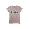 Polo Ralph Lauren Letter Print Round Neck Casual Short Sleeve T Shirt Women T Shirt Light-Pink 211810285-004