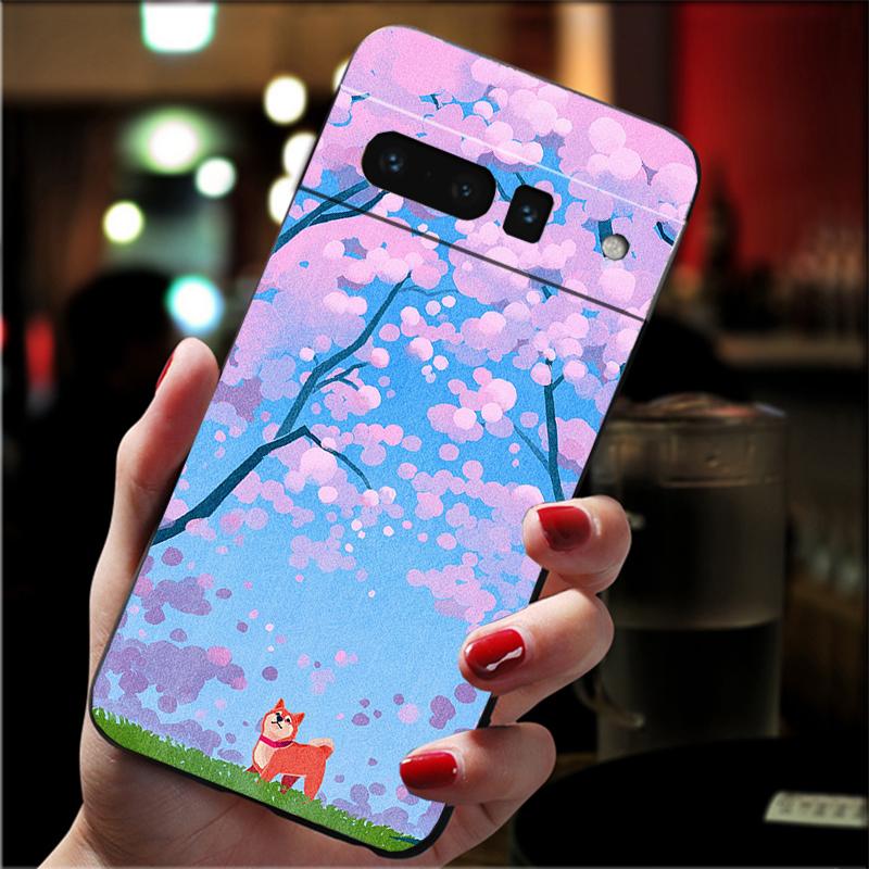 Phone Case for Google Pixel 10 9 Pro XL 8 7 6 Pro Pixel 9A 8A 7A 6A 5A 4A Pixel 8 7 6 5 Shiba Inu Painting Case Funda