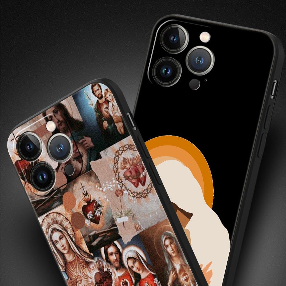 Новый Христианский Религиозный Иисус Роскошный Чехол Для Телефона Для iPhone 11 14 15 Pro MAX 12 13 Mini 7 8 Plus X XR XS SE Силиконовый Чехол